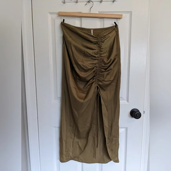 Free People Cerine ruched midi skirt - Picture 3 of 5